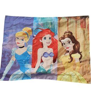 Disney Princess Cinderella, Belle, Ariel Pillow Case Sham